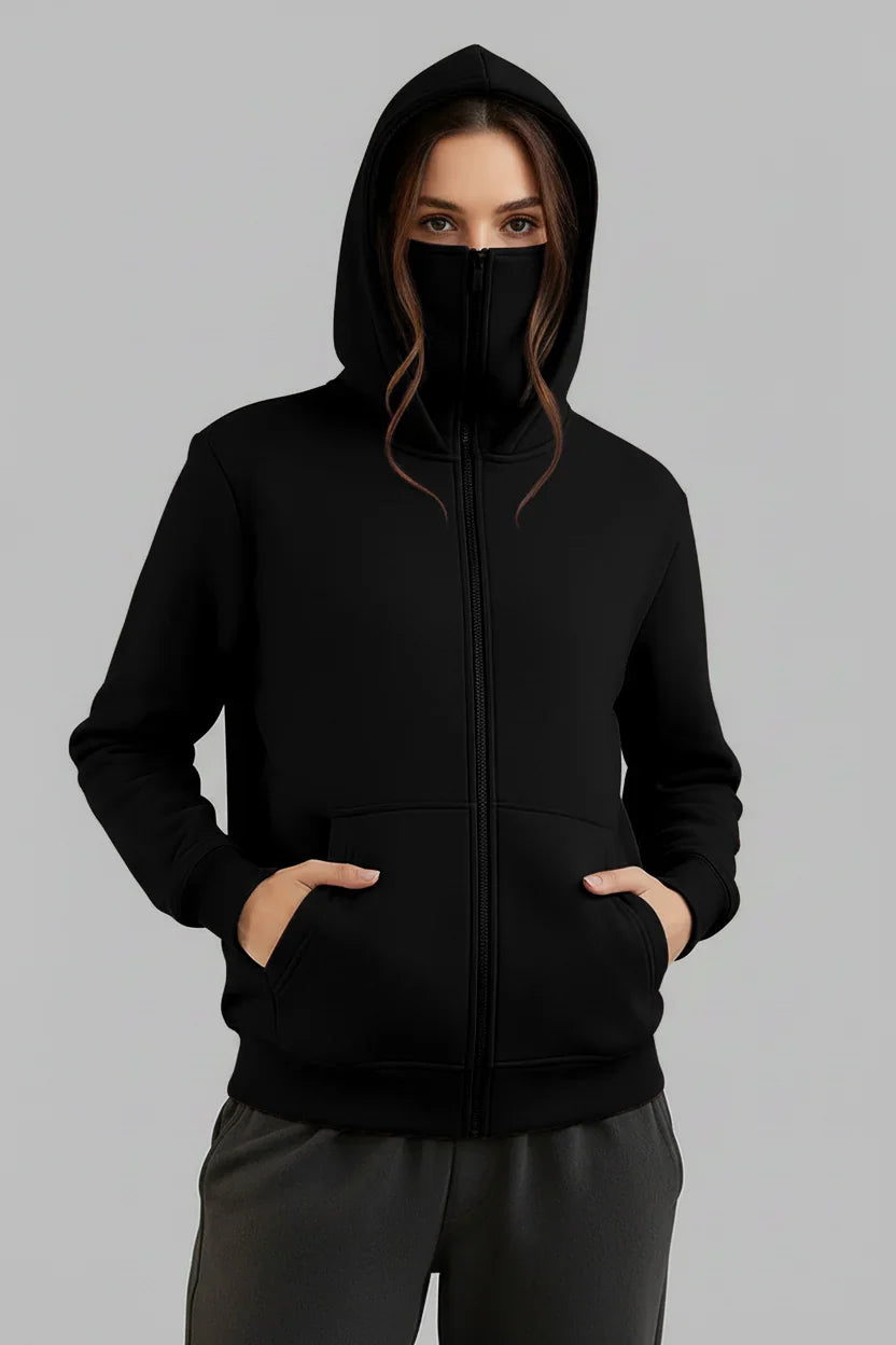 Balaclava Ninja Zipper Hoodie Jacket