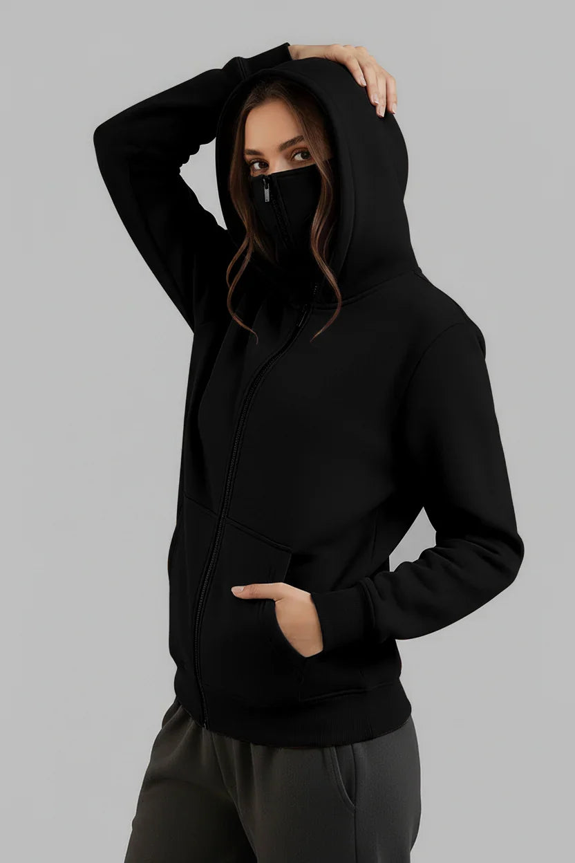Balaclava Ninja Zipper Hoodie Jacket